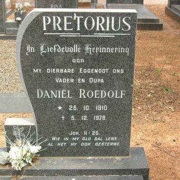 PRETORIUS Daniel Roedolf 1910-1978