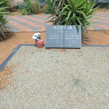 ROSSOUW Casper Hendrik 1921-1990 &amp; Gertruida Magdalena 1921-1999