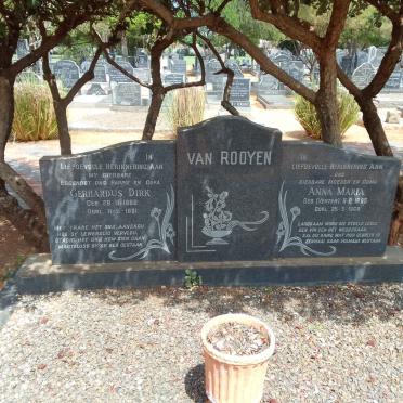 ROOYEN Gerhardus Dirk, van 1888-1961 &amp; Anna Maria VENTER 1895-1968