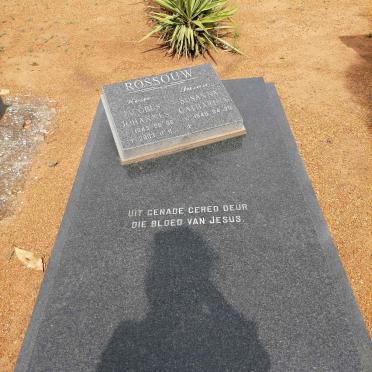ROSSOUW Jacobus Johannes 1943-2003 &amp; Susanna Catharina 1946-