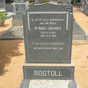 ROSTOLL Wynand Johannes 1886-1966