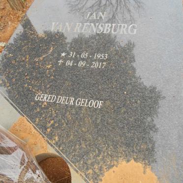 RENSBURG J.A., van 1953-2017 