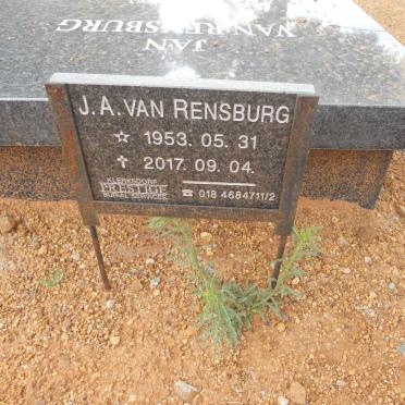RENSBURG J.A., van 1953-2017