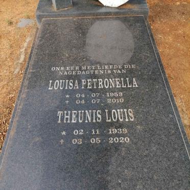 RANDLES Theunis Louis 1939-2020 &amp; Louisa Petronella 1953-2010