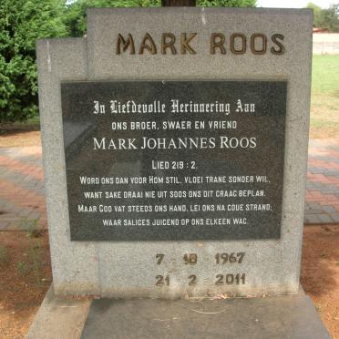 ROOS Mark Johannes 1967-2011