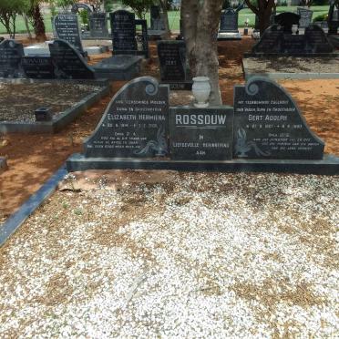 ROSSOUW Gert Adolph 1907-1980 &amp; Elizabeth Hermiena 1914-2008