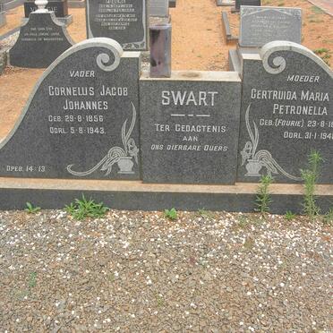SWART Cornelus Jacob Johannes 1856-1943 &amp; Gertruida Maria Petronella FOURIE 1865-1948