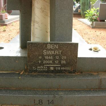 SWART Barend Hermanus 1946-2008 &amp; Petronella Aletta Catharina FOUCHE 1953-2016