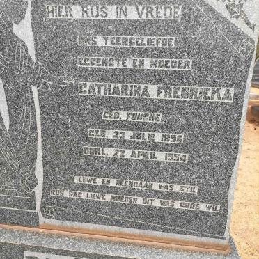 TOIT Catharina Fredrieka, du nee FOUCHE 1896-1954