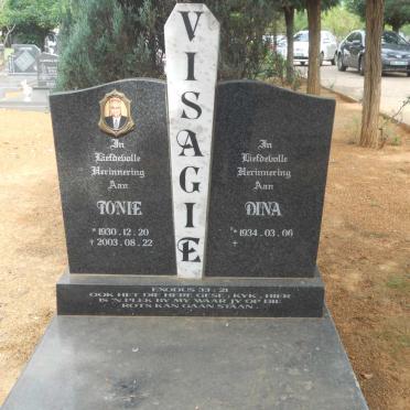 VISAGIE Tonie 1930-2003 &amp; Dina 1934-