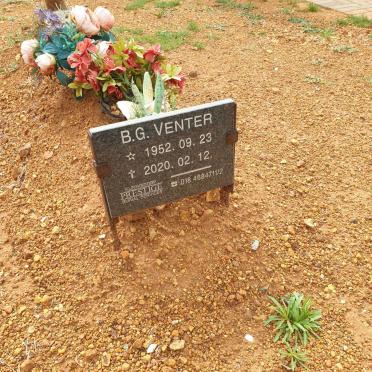 VENTER B.G. 1952-2020