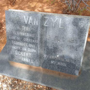 ZYL Ockert Johannes, van 1922-1984
