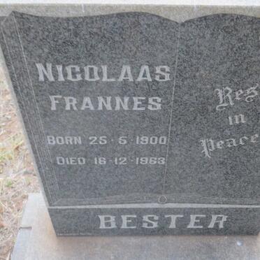 BESTER Nicolaas Frannes 1900-1963