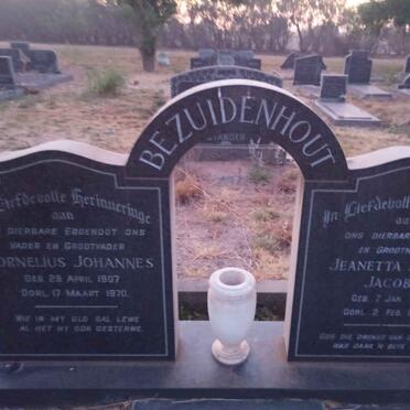 BEZUIDENHOUT Cornelius Johannes 1907-1970 &amp; Jeanetta Regina Jacoba 1912-198?