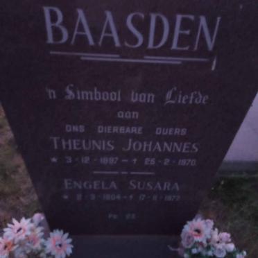 BAASDEN Theunis Johannes 1897-1970 &amp; Engela Susara 1904-1972