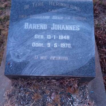 BOTES Barend Johannes 1948-1970
