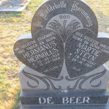 BEER Hermanus Hernolus, de 1939-1984 &amp; Martie Steyn 1942-2017