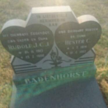BADENHORST Rudolf J.C.J.  &amp; Hester C.