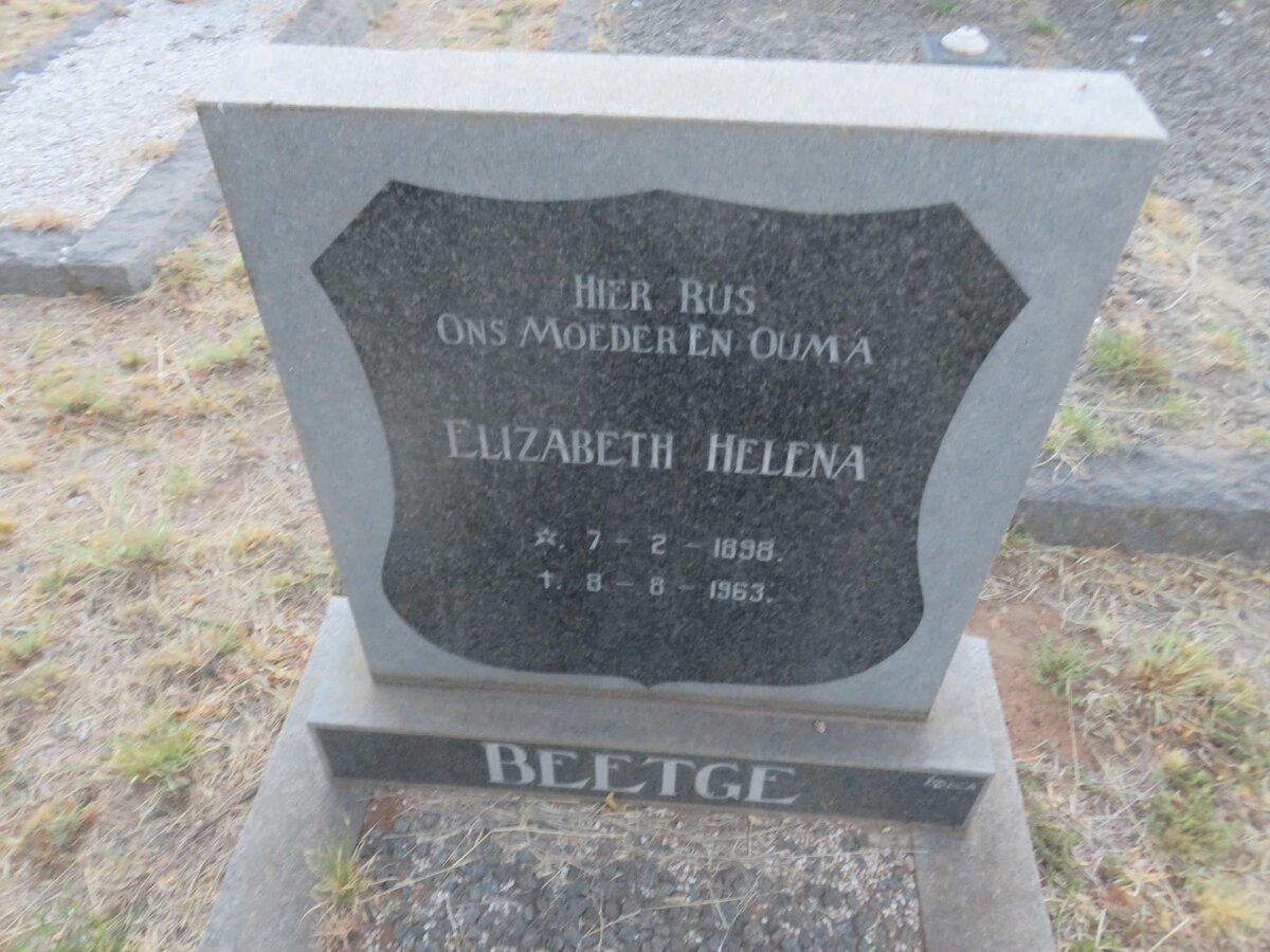BEETGE Elizabeth Helena 1898-1963