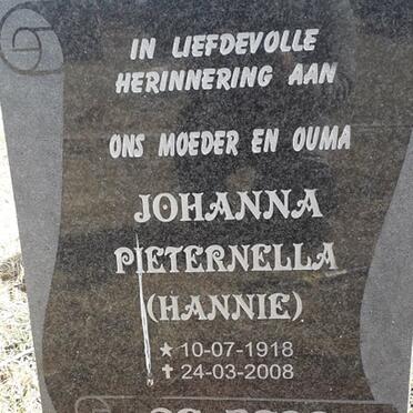 BEER Johanna Pieternella, de 1918-2008