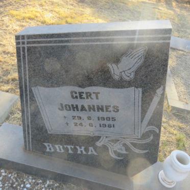 BOTHA Gert Johannes 1905-1981 &amp; Aletta Dorothea 1917-1993