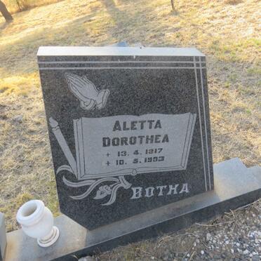 BOTHA Aletta Dorothea 1917-1993