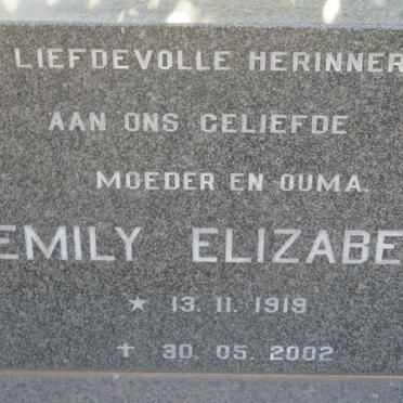 BOTHA Emily Elizabeth nee HARRIS 1919-2002