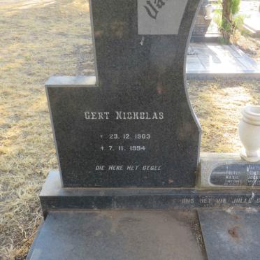 BRITS Gert Nicholas 1903-1994 &amp; Magrietha Magdalena 1913-2000