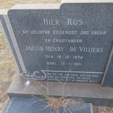 BOTHA Jacob Henry de Villiers 1874-1961 &amp; Catharina Aletta BARNARD 1895-1973