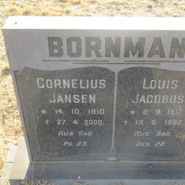 BORNMAN Cornelius Jansen 1910-2000 :: BORNMAN Louis Jacobus 1917-1982