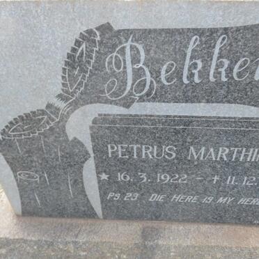 BECKER Petrus Marthinus 1922-1964
