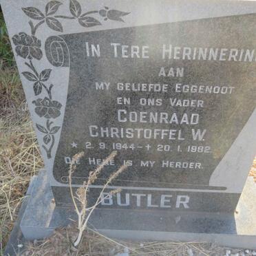 BUTLER Coenraad Christoffel W. 1944-1982