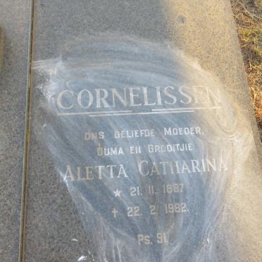 CORNELISSEN Aletta Catharina 1887-1982