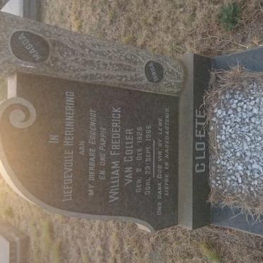 CLOETE William Frederick van Coller 1926-1966