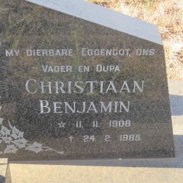 CRONJE Christiaan Benjamin 1908-1985 &amp; Johanna Sophia 1912-1998