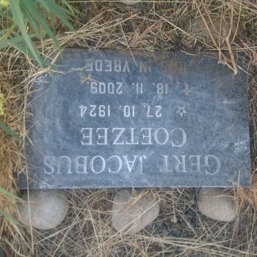 COETZEE Gert Jacobus 1924-2009