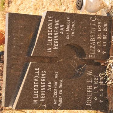 DUPPER Joseph E.W. 1927-2000 &amp; Elizabeth J.C. 1929-2010