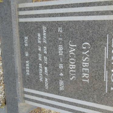 ERNST Gysbert Jacobus 1901-1976