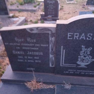 ERASMUS Daniel Jacobus 1912-1970 &amp; Cecilia Georgina VOSLOO 1912-1972