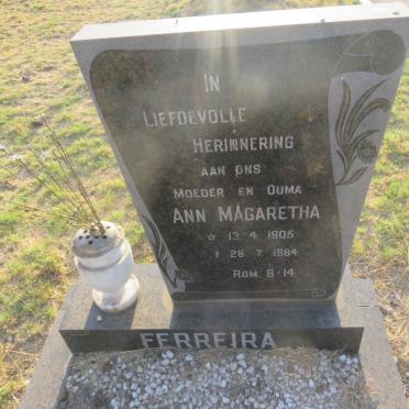 FERREIRA Ann Magaretha 1905-1984