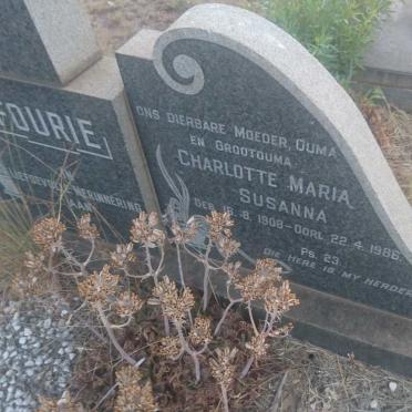 FOURIE Johannes Hendrik Petrus 1898-1966 &amp; Charlotte Maria Susanna 1908-1986