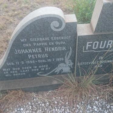FOURIE Johannes Hendrik Petrus 1898-1966 &amp; Charlotte Maria Susanna 1908-1986