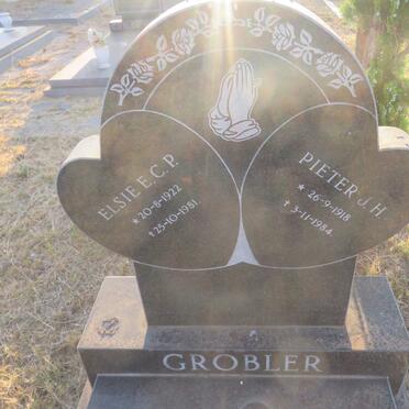 GROBLER Pieter J.H. 1918-1984 &amp; Elsie E.C.P 1922-1981