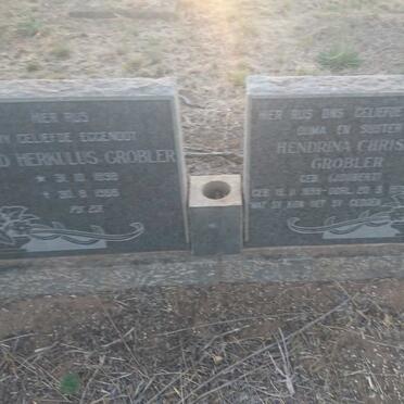 GROBLER David Herkulus 1898-1966 &amp; Hendrina Christina JOUBERT 1899-1979