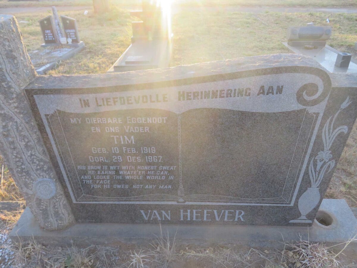 HEEVER Tim, van 1919-1967