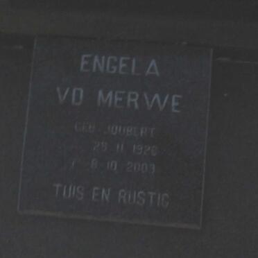 JOUBERT Pieter Gideon Rynier 1878-1971 &amp; Petronella Sarah ENGELA 1886-1974 ::  V.D. MERWE Engela nee JOUBERT 1920-200?