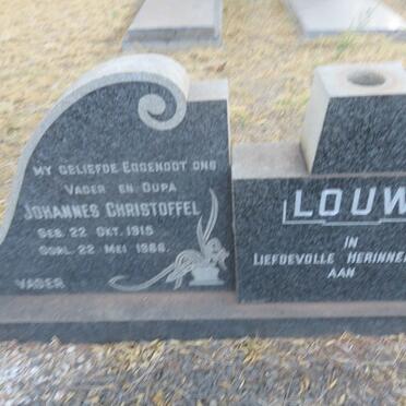 LOUW Johannes Christoffel 1915-19?? &amp; Christina Johanna Leviena BOTHA 1917-1978