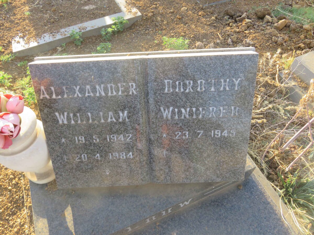 LOUW Alexander William 1942-1984 &amp; Dorothy Winifred 1949-