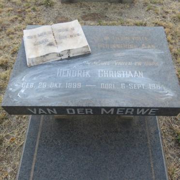 MERWE Hendrik Christiaan, van der 1899-1964