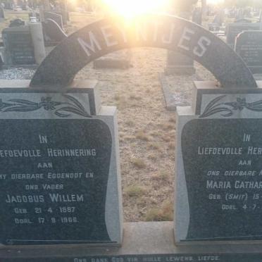 MEINTJES Jacobus Willem 1887-1966 &amp; Maria Catharina E. SMIT 1893-1971